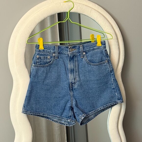 Levi's High Loose Shorts (Blue) - Picture 2 of 3